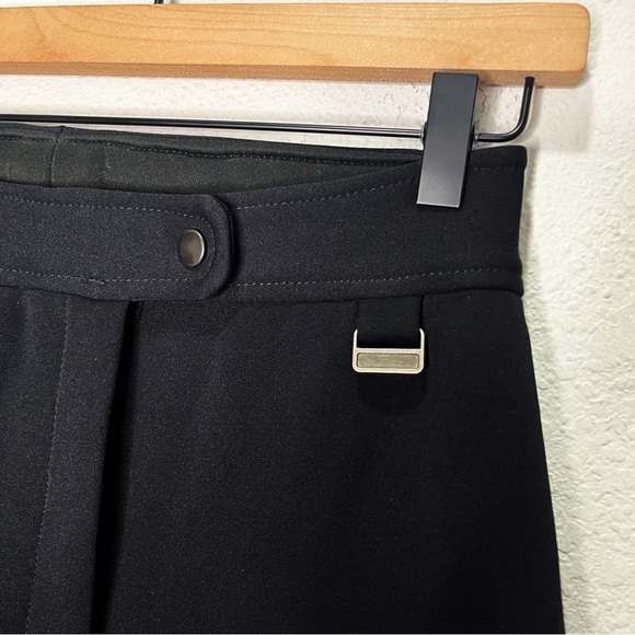 Edelweiss Skiwear Ski Stirrup Vintage 80s Wool Blend Pants Black Winter Snow - Picture 3 of 10